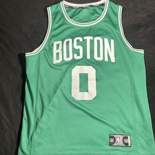 Fanatics Boston Celtics Jayson Tatum #0 NBA Jersey Green/White Men’s Medium picture