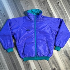 Vintage Columbia Sportswear men's medium reversible puffer jacket picture