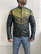 Hal Jordan Green Lantern Kyle Chandler Moto Biker Real Leather Jacket picture
