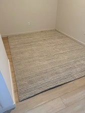 WEST ELM Lumini Performance Wool Rug 8x10, Alabaster Area Rug picture