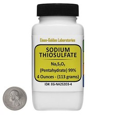Sodium Thiosulfate [Na2S2O3] 99% ACS Grade Powder 4 Oz in a Bottle USA picture