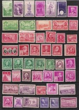 US 1922 - 48, Scott #552 - #965, 49 Different. Mint NH Stamps, 4 Views, Cat$40+ picture