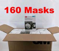 3M 8210 N95 Disposable Respirator Dust Mask | Case of 160 Masks | EXP 3/26 | New picture