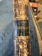 1845 Antique New Testament American Bible Society 33rd Ed Leather Benjamin Davis picture