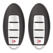 Keyless2Go Replacement 4 Button Proximity Smart Key Nissan - 2 Pack 2AOKM-NI7 picture