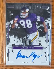 Alan Page 2025 Panini Impeccable Immortal Ink Autograph Card /75 picture