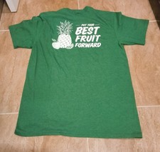 Men's Sprouts Farmers Market Employee Shirt Put Best Fruit Forward Green Sz L picture