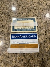 1972 Expired Bank Americard America Credit Card & Expired Courtesy Card picture