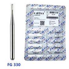 10-100pcs FG 330 Dental Pear Carbide Burs 19mm Friction Grip Bits for High Speed picture