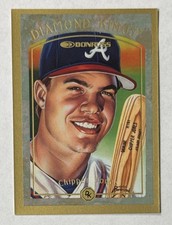 1997 Donruss Diamond Kings 01432/10000 Chipper Jones #10 HOF Ungraded picture