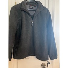 Izod PerformX Mens Charcoal Gray Half-Zip Fleece Pullover Medium picture