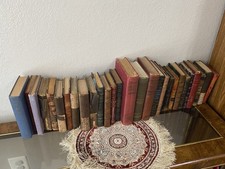 Vintage Book Lot 30+ Classic Literature French & English Hardcover Antique Style picture