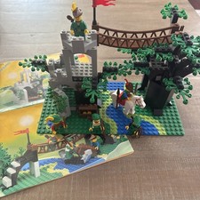 VTG Retired 1990 LEGO Castle #6071  “Forestmen's Crossing” 97% Complete w/ Instr picture