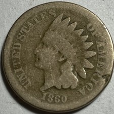 1860 Indian Head cent Fair condition  3 picture