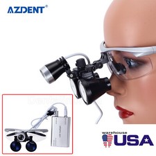 3.5X Dental Surgical Magnifier Medical Binocular Loupes with LED Head Light picture