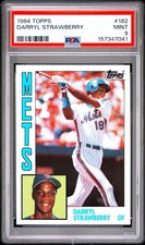 1984 Topps #182 Darryl Strawberry rookie NY Mets PSA 9 MINT picture
