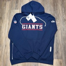 New York Giants AUTHENTIC Nike Dri-FIT NFL Alt Standard Issue Hoodie Mens Navy picture