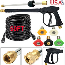 4000PSI High Pressure Car Power Washer Gun Spray Wand Lance Nozzle and Hose Kit picture