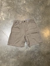Croft & Barrow Mens Brown Side-Elastic Cargo Shorts 7