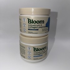 2 x Bloom Colostrum & Collagen Peptides - Unflavored  4.16 oz 118 g Exp 06/2027 picture