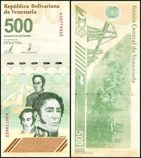 VENEZUELA 500 DIGITALES qty 1 2023-2025 USED 500 million bolivar SOBERANO picture
