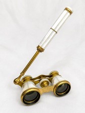 Antique c1890 Colmont FT Paris Mother of Pearl Opera Glasses Lorgnette picture