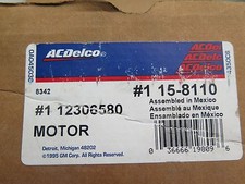 New AC Delco GM OEM 15-8110 HVAC Blower Motor 12306580 (2-B1-3) picture