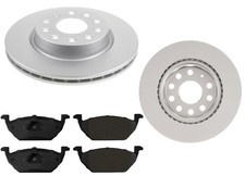 Front Carbon Coated Brake Rotors & EPS Brake Pads For Volkswagen Jetta S 11-17 picture