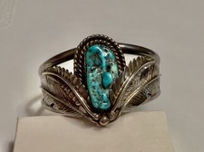 Vintage Native American Turquoise Cuff Bracelet picture