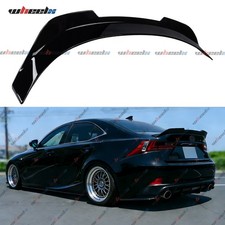 FOR 2014-20 LEXUS IS300 IS350 PSM STYLE GLOSS BLACK HIGHKICK TRUNK SPOILER WING picture