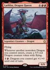 Lathliss, Dragon Queen 627 R FDN MTG NM picture