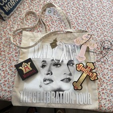 MADONNA Celebration Tour Charity Tote Bag with M Pendant Charm NEW Plus Extras picture