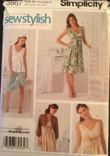 SIMPLICITY 3867 MISSES SZ 14-22 DRESS/TOP CITY SHORTS JACKET BAG SEWING PATTERN picture