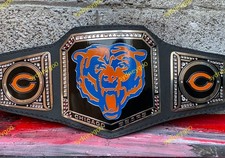 Custom CHICAGO BEARS Championship Wrestling Belt 2mm Brass Adult Size picture