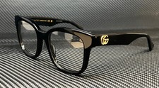 GUCCI GG0958O 004 Black Gold Women's 52 mm Eyeglasses picture
