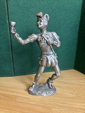 VINTAGE ROYAL ORDER OF JESTERS Bill Ross Pewter Jester 9” Tall Heavy Rare picture