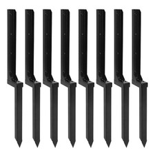 2/4/6/8 Pack Fence Post Repair Kit Heavy Duty Anchor Stakes Ground Spike Bracket picture