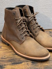 Nisolo Boots Mens 12 Martin All-Weather Tobacco/Brown Leather Waxed Combat picture