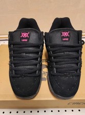 Vtg 2003 C1RCA AL202 Adrian Lopez Skate Shoes Black Pink Skulls Mens 7.5 Rare... picture