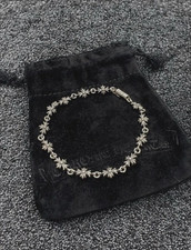 Authentic Chrome Hearts Tiny E Bracelet 1999 925 Silver Size 20 cm Polished picture