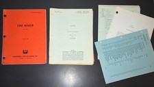 THE RIVER 1983 Mel Gibson Original Production Script Lot Schedules COA Film picture