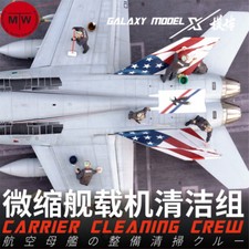 Galaxy 1/48 Fighter Jet Cleaning Crew Resin Figure Military Scene Unpainted Mode picture