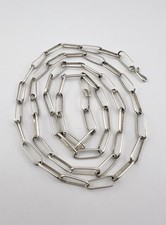 Vintage Navajo Solid Sterling Silver Handmade Link Necklace 31