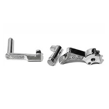 1911 Component Upgrade Set – Bright Nckel-Plated Hammer, Slide Stop, Mag Release picture