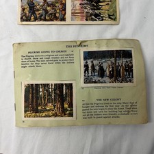Vintage 1930's Childrens' Sticker Book Highlights in the Building of America picture