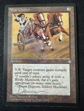 War Chariot Ice Age Signed by Artist Dameon Willich MTG Magic The Gathering picture