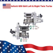 For Infiniti Q50 Q60 3.0L V6 GAS VR30DDTT Twin Left & Right Turbo Turbocharger picture