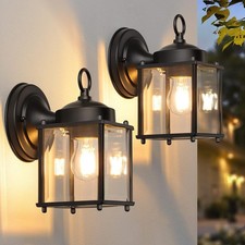 2 pack Outdoor Wall Lantern Exterior Waterproof Wall Sconce Light Fixtures picture