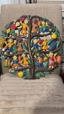 Colorful Haitian Metal Art Tree of Life picture