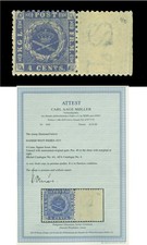 DANISH WEST INDIES (DWI) 1873 Coat of Arms 4c blue - pos.40 - Scott # 4 mint MNH picture